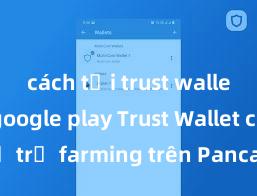 cách tải trust wallet trên google play Trust Wallet có hỗ trợ farming trên PancakeSwap không?